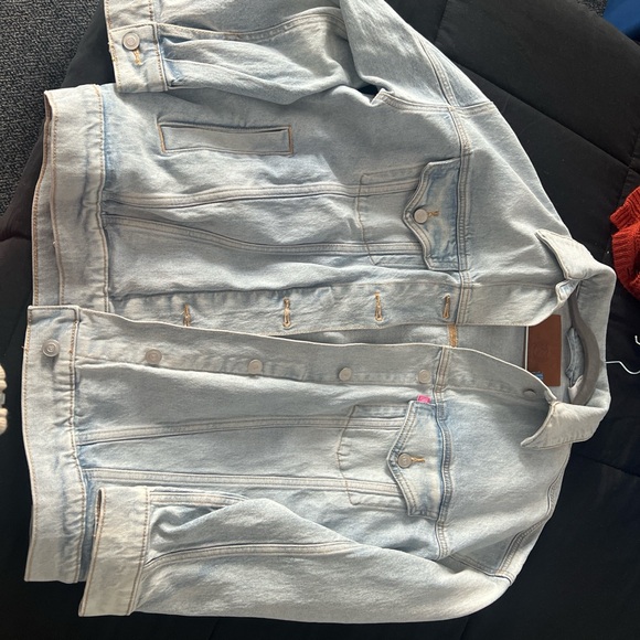 PINK Victoria's Secret Light Blue Denim Jacket - Picture 3 of 4